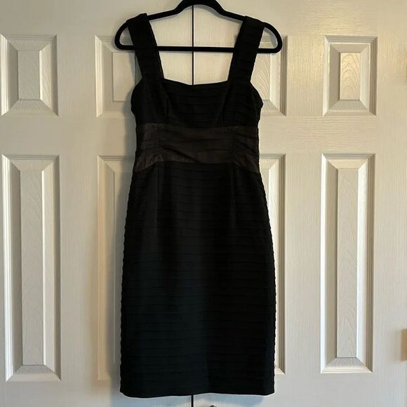 Nanette Lepore Dresses & Skirts - Nanette Lepore Black Tank Mesh Front Dress